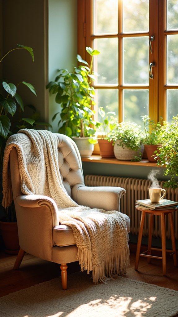 koselig lesehjørne sted