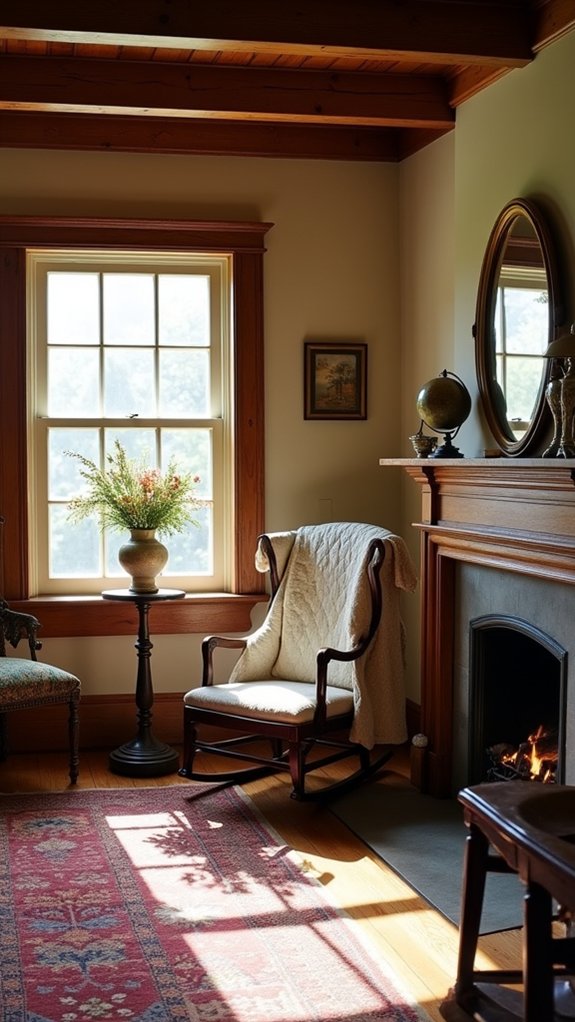 antique accessories enhance warmth