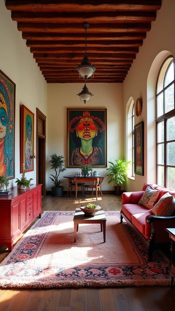 bold artwork transforms ambiance