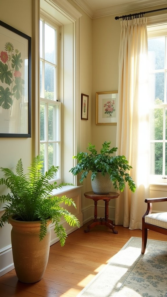 botanical prints enhance interiors