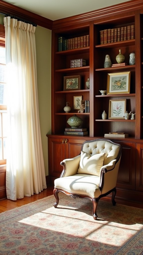 charming functional built in bookshelves