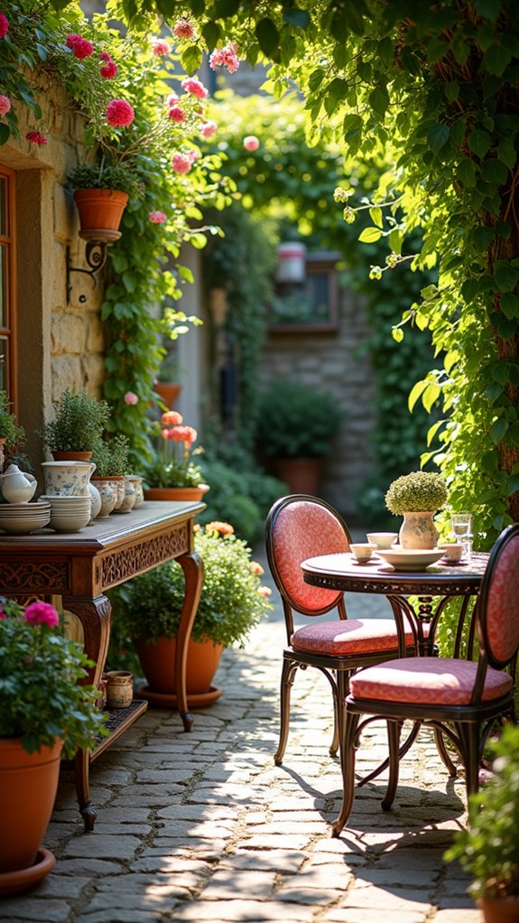 charming garden patio retreat