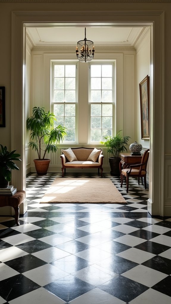 classic checkerboard design appeal