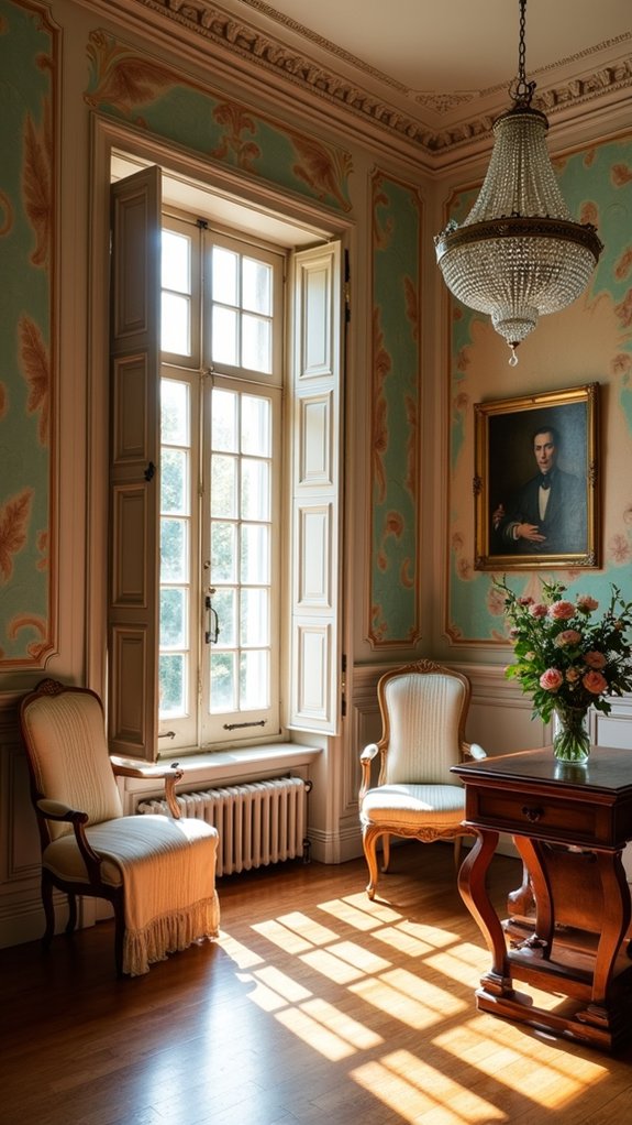 colonial art enhances interiors