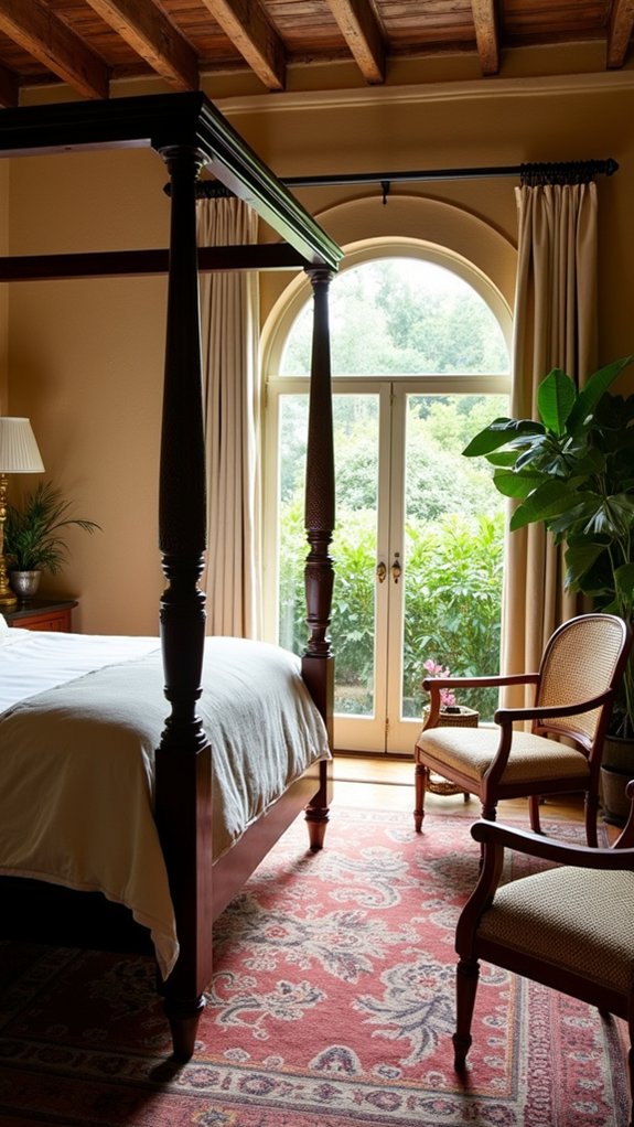 colonial charm luxurious bedroom