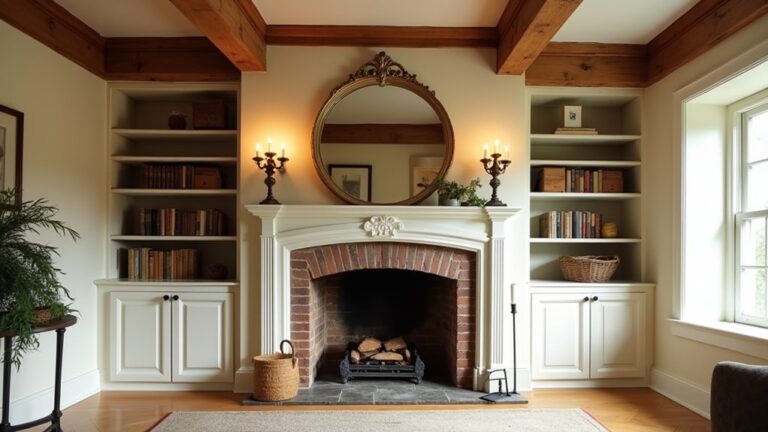colonial fireplace design ideas