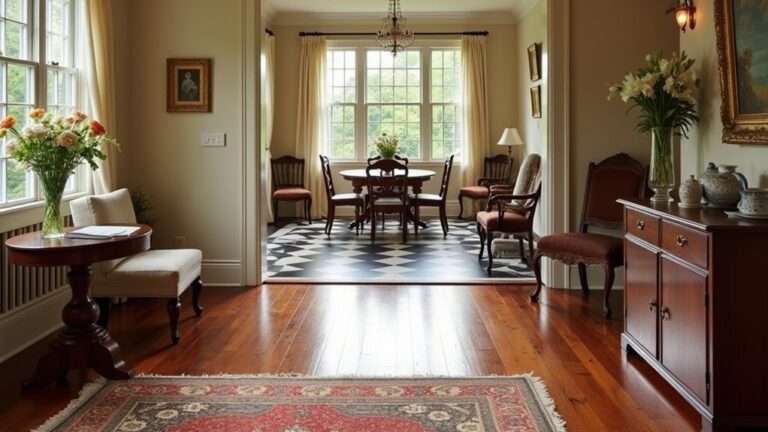 colonial interior design flooring
