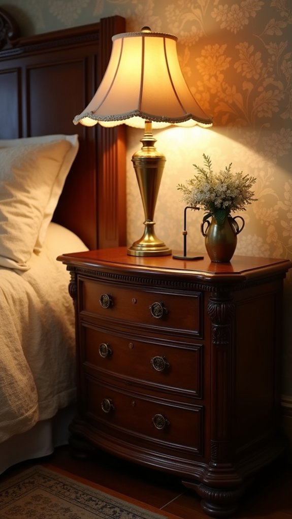 colonial nightstands with lamps