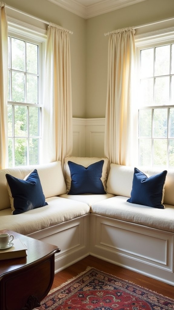 cozy built in seating nooks