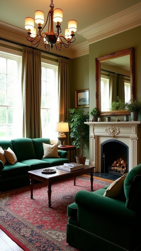 cozy colonial seating arrangement