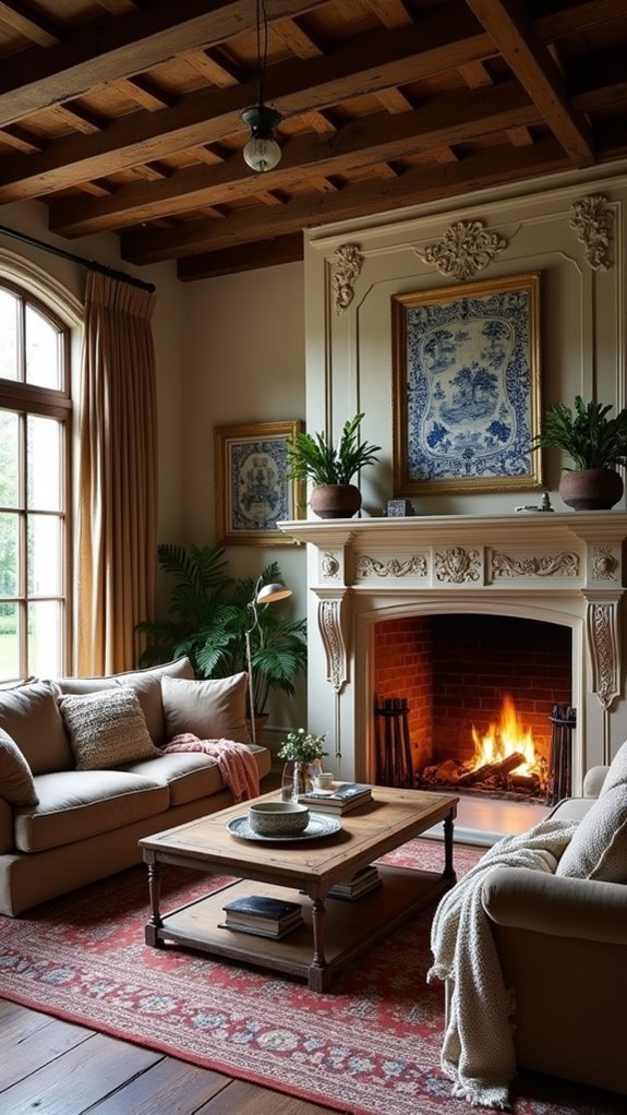 cozy fireplace for relaxation