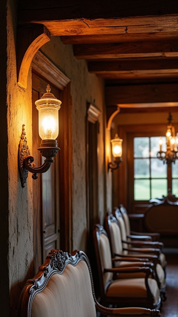 cozy rustic wooden sconces
