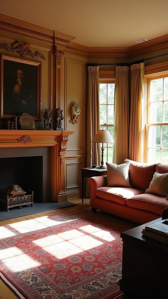 cozy traditional fireplace gatherings