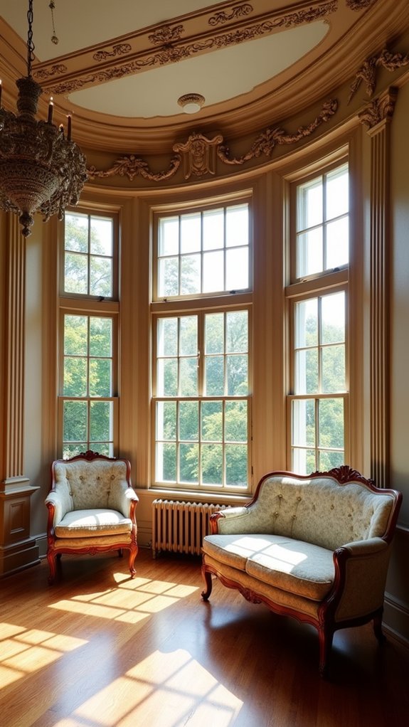 elegant architectural details enhance