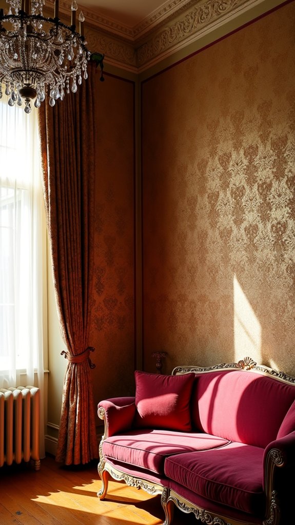 elegant brocade interior design