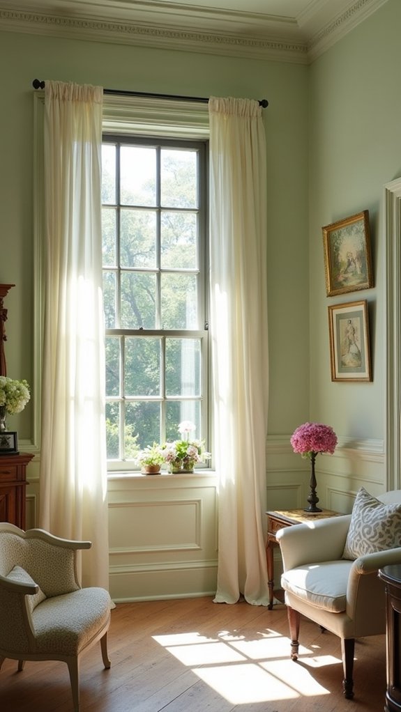 elegant calming muted green