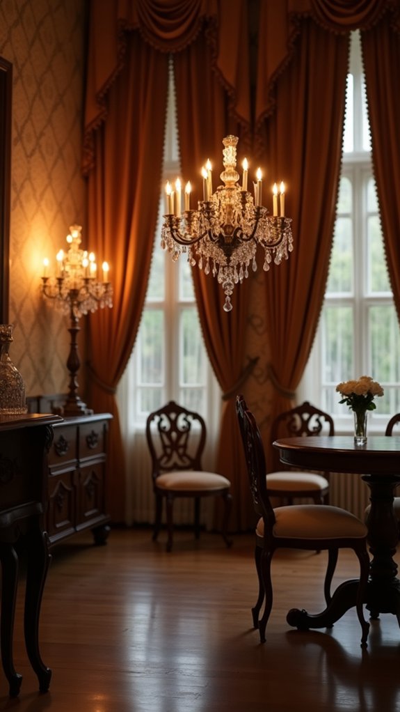 elegant candelabras create ambiance