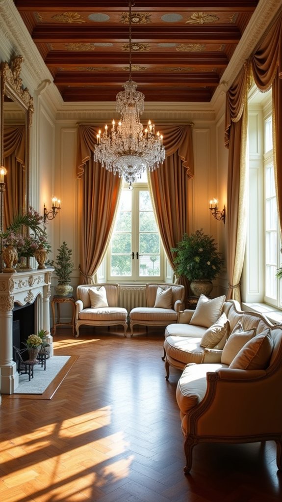 elegant chandeliers enhance sophistication