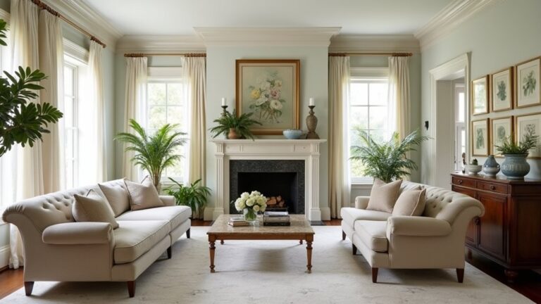 elegant colonial living room ideas