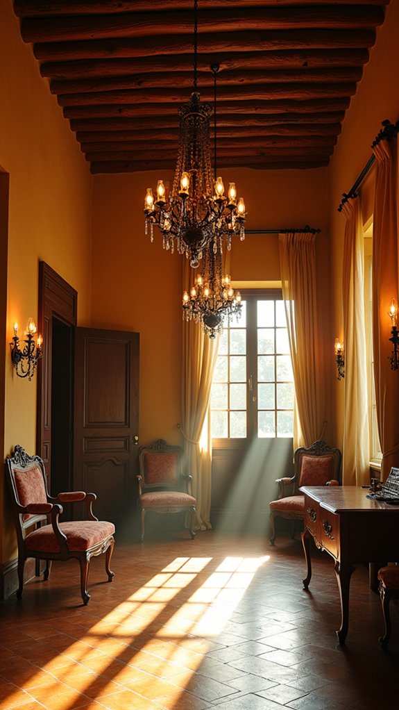 elegant rustic iron chandeliers