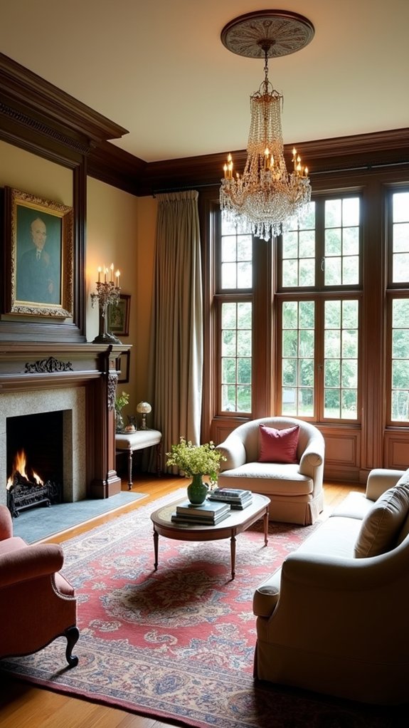elegant symmetrical warm sophistication