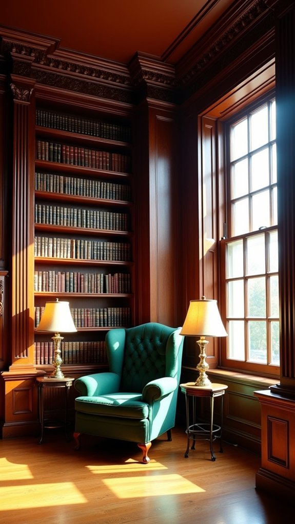 elegant tall bookcases enhance sophistication