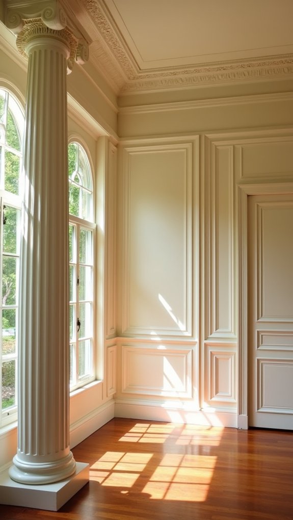 elegant tapered column design