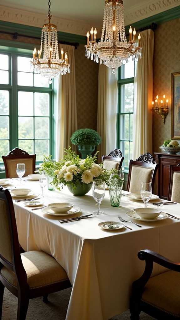 elegant warm dining spaces