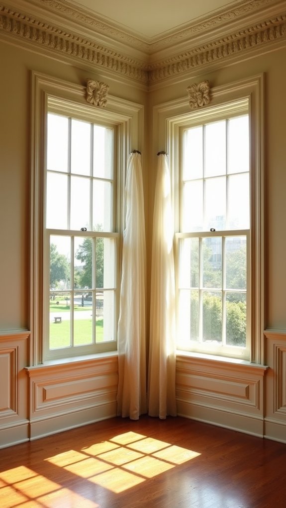 elegant window trim details