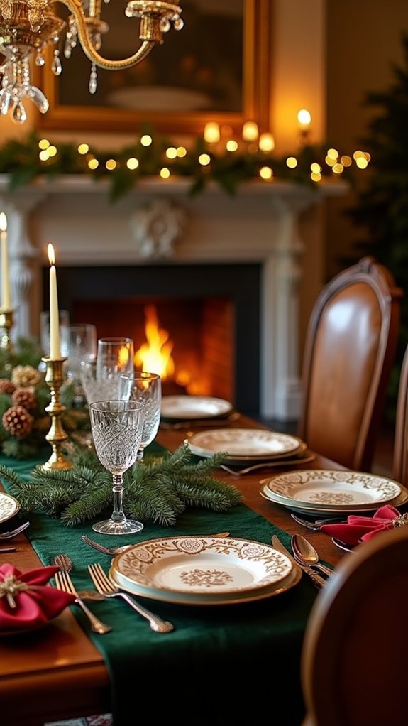 festive holiday dining decor