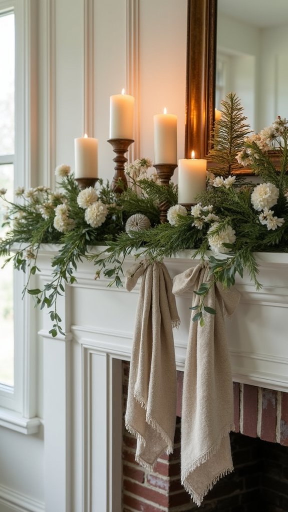 festive mantel display ideas