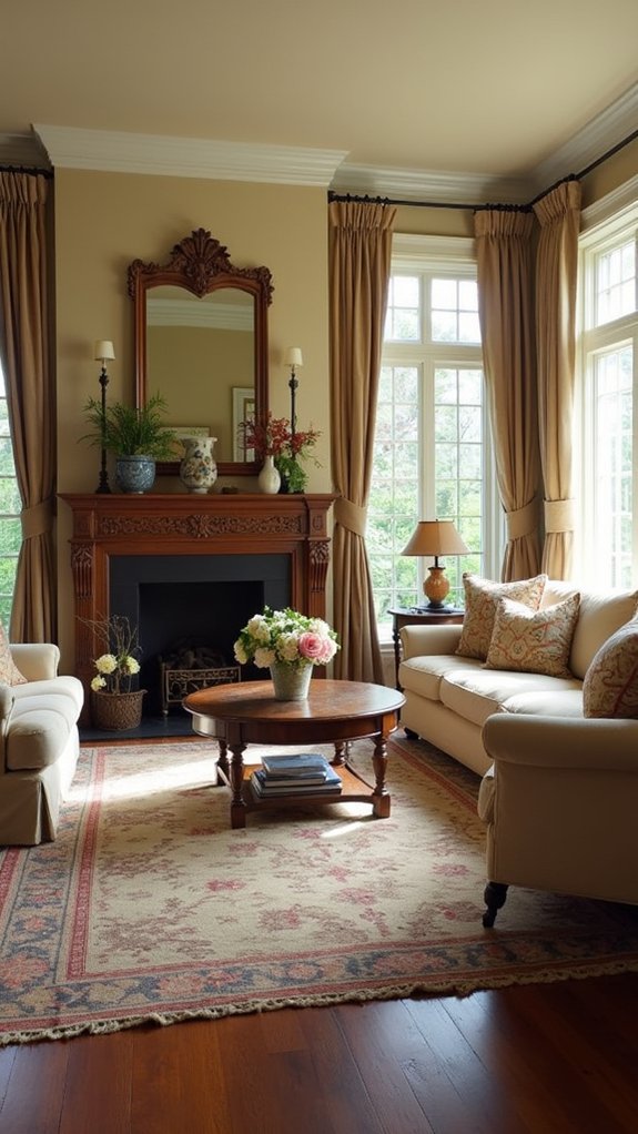 focal point enhances colonial charm