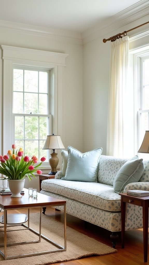 fresh flowers enhance interiors