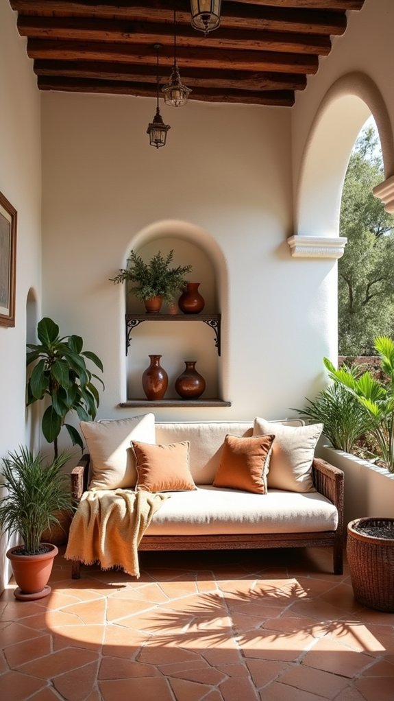 functional built in alcoves