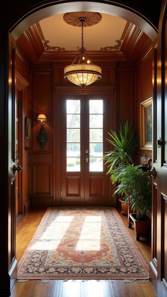 functional colonial entryway design