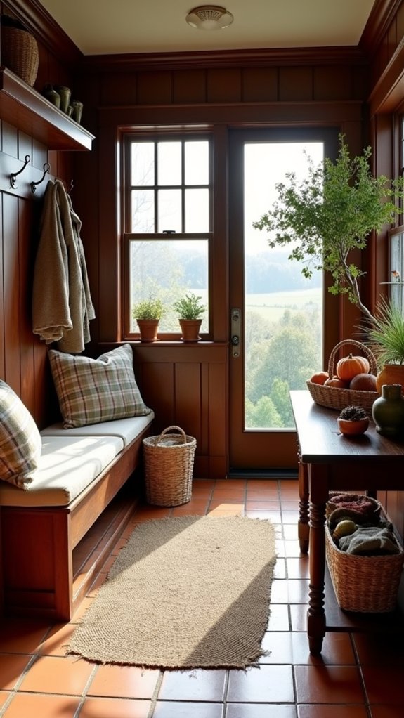 functional organized mudroom design