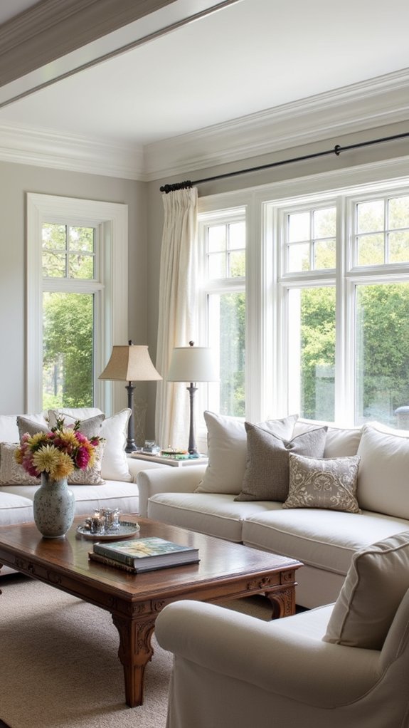 heirlooms enhance living room