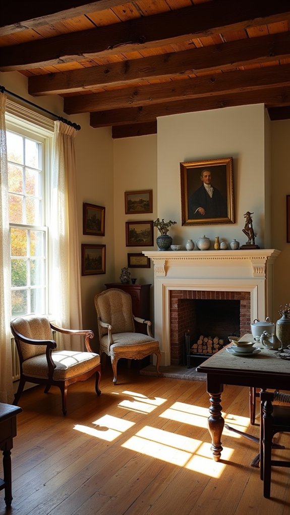 historic artwork enhances interiors