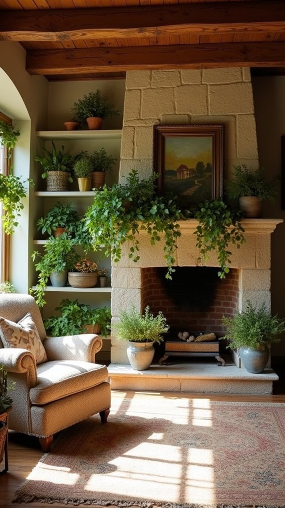 incorporate greenery for charm