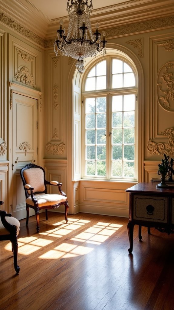 intricate colonial wainscoting artistry