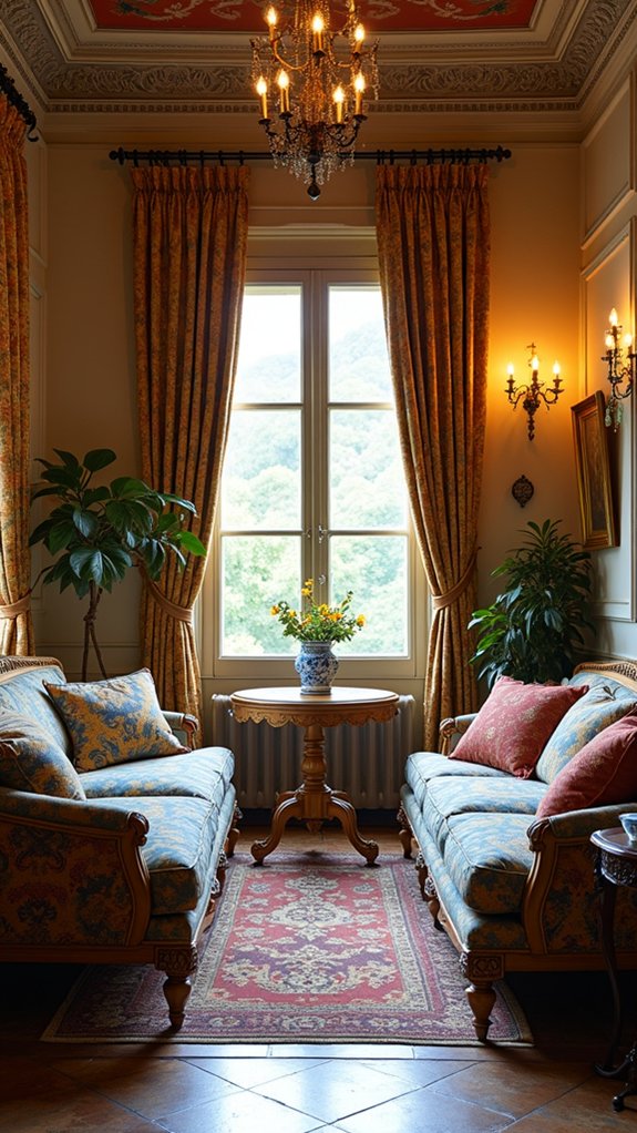 luxurious textiles and patterns