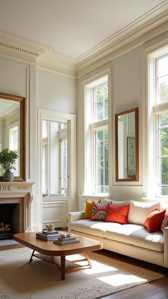 mirrors enhance light spaces