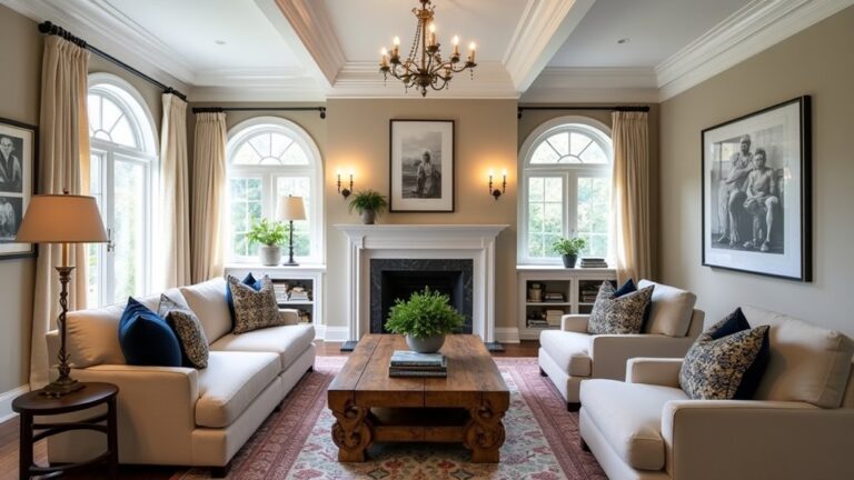 modern colonial living room ideas