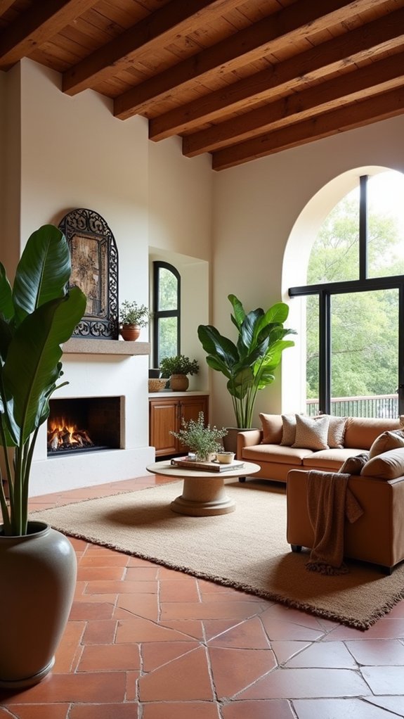 modern fireplaces with tradition