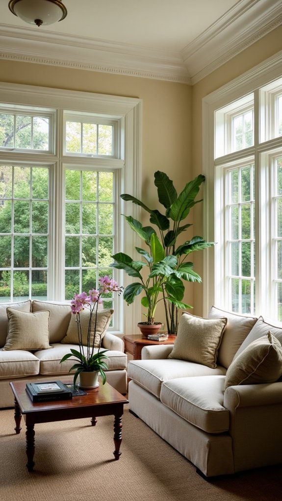 natural charm through greenery