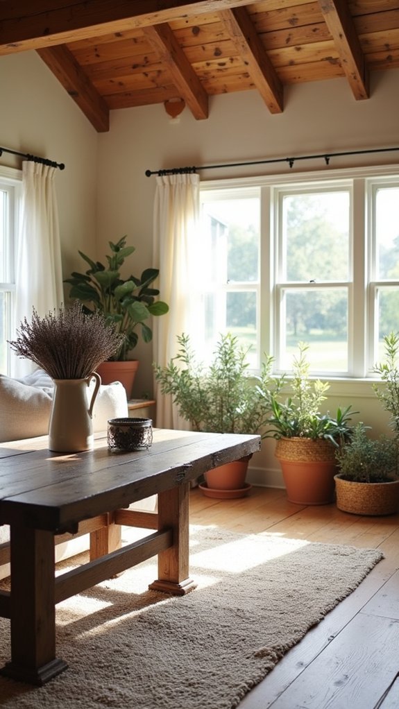 natural materials enhance warmth