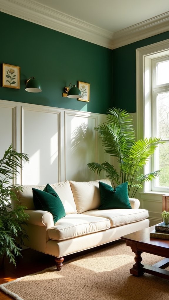nature inspired colonial interior color