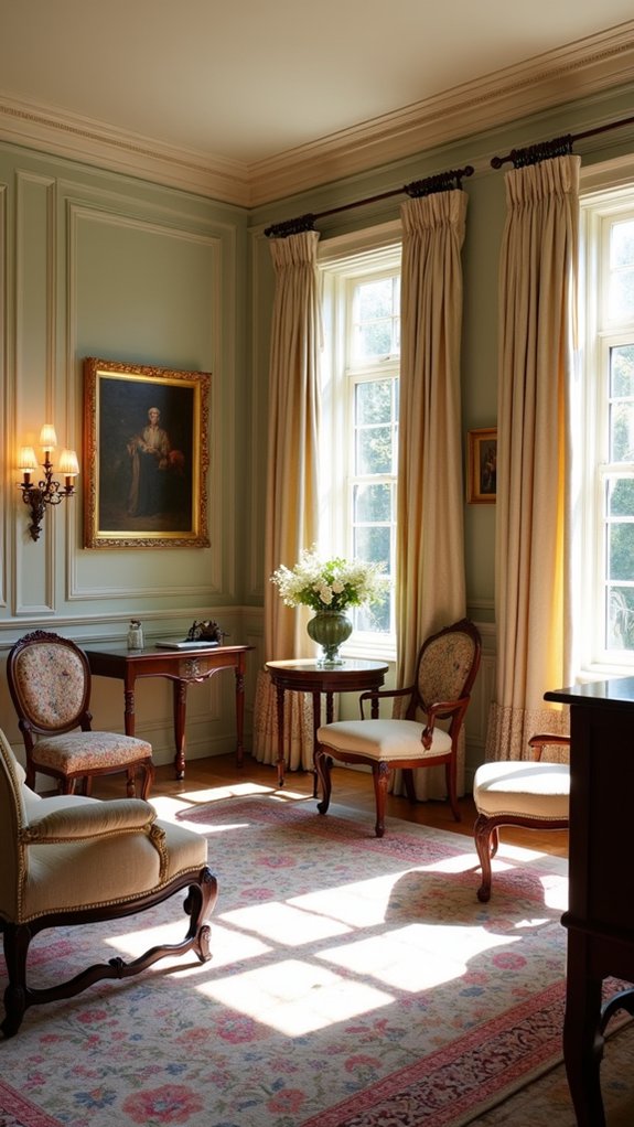 ornate frames enhance elegance