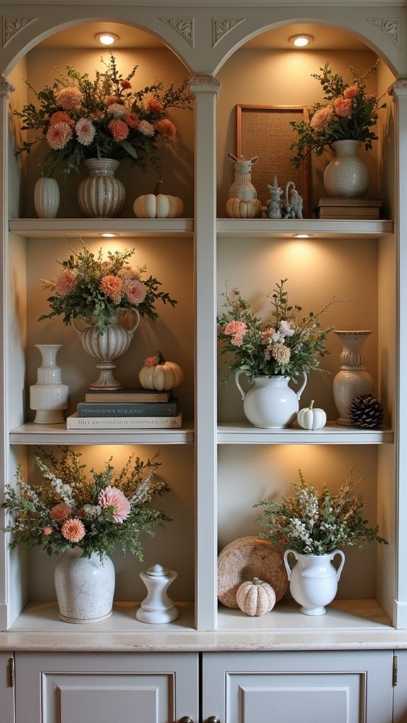 personalized seasonal shelving display