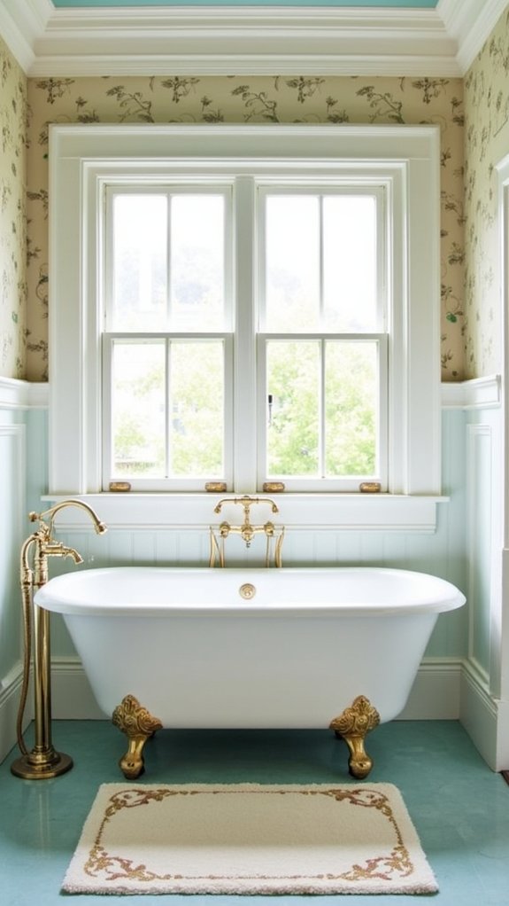 serene historical bathroom design